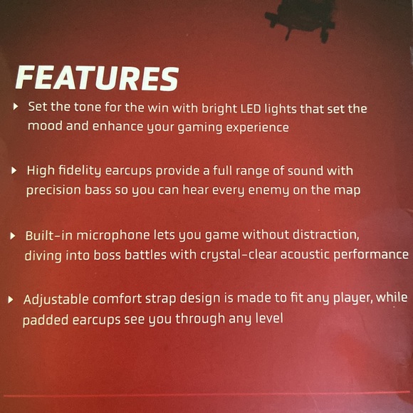 Packard Bell PBX Pulse-7 Elite Gaming Headset w/LED Lights New - Picture 2 of 9